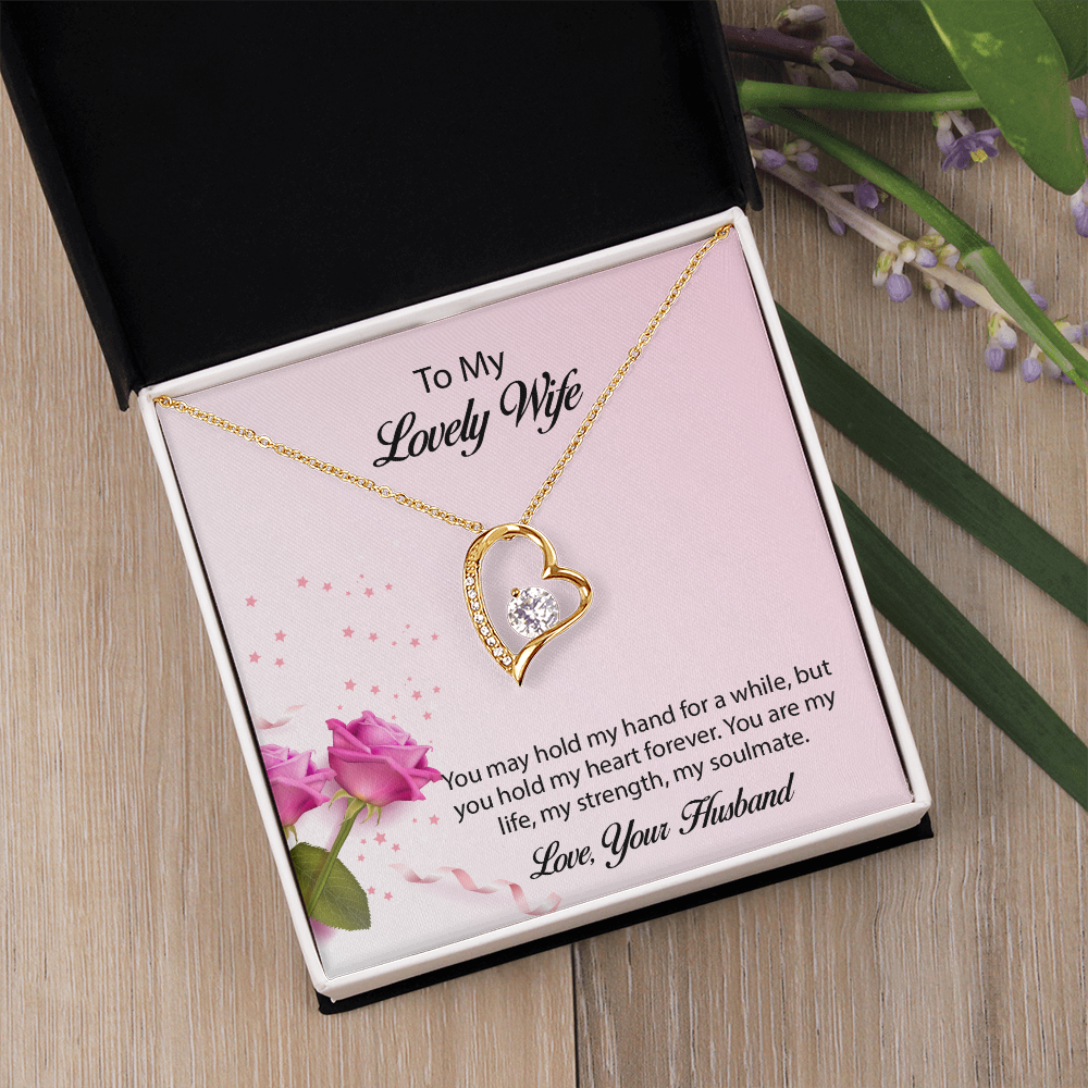 To My lovely Wife Forever Love Necklace, Wife Jewelry, Necklace For Wife, Anniversary Gift For Wife, Wife Birthday Gift, Mothers Day Gift for Wife