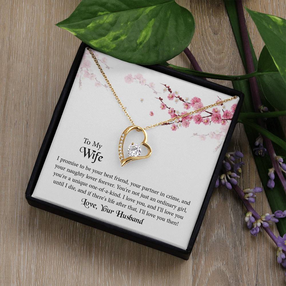 Forever Love Necklace for Wife, Anniversary Gift for Wife, Birthday Gift for Wife, Necklace for Wife, Mother's Day Gifts For Wife