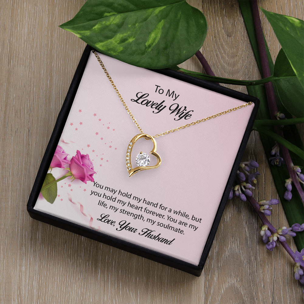 To My lovely Wife Forever Love Necklace, Wife Jewelry, Necklace For Wife, Anniversary Gift For Wife, Wife Birthday Gift, Mothers Day Gift for Wife