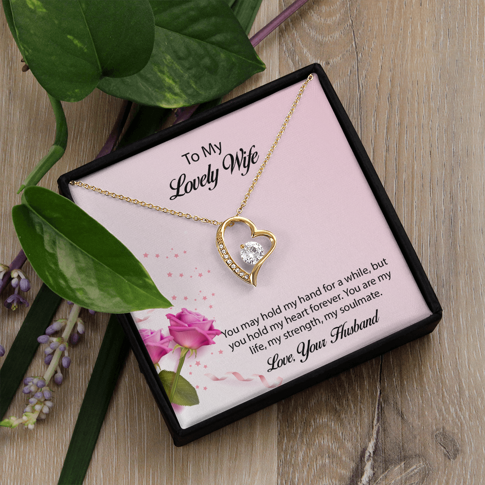 To My lovely Wife Forever Love Necklace, Wife Jewelry, Necklace For Wife, Anniversary Gift For Wife, Wife Birthday Gift, Mothers Day Gift for Wife