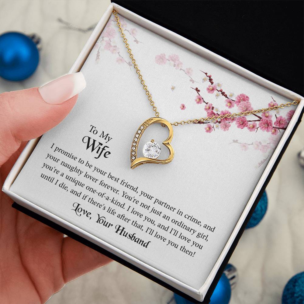 Forever Love Necklace for Wife, Anniversary Gift for Wife, Birthday Gift for Wife, Necklace for Wife, Mother's Day Gifts For Wife