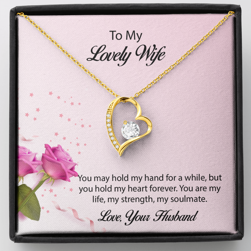 To My lovely Wife Forever Love Necklace, Wife Jewelry, Necklace For Wife, Anniversary Gift For Wife, Wife Birthday Gift, Mothers Day Gift for Wife