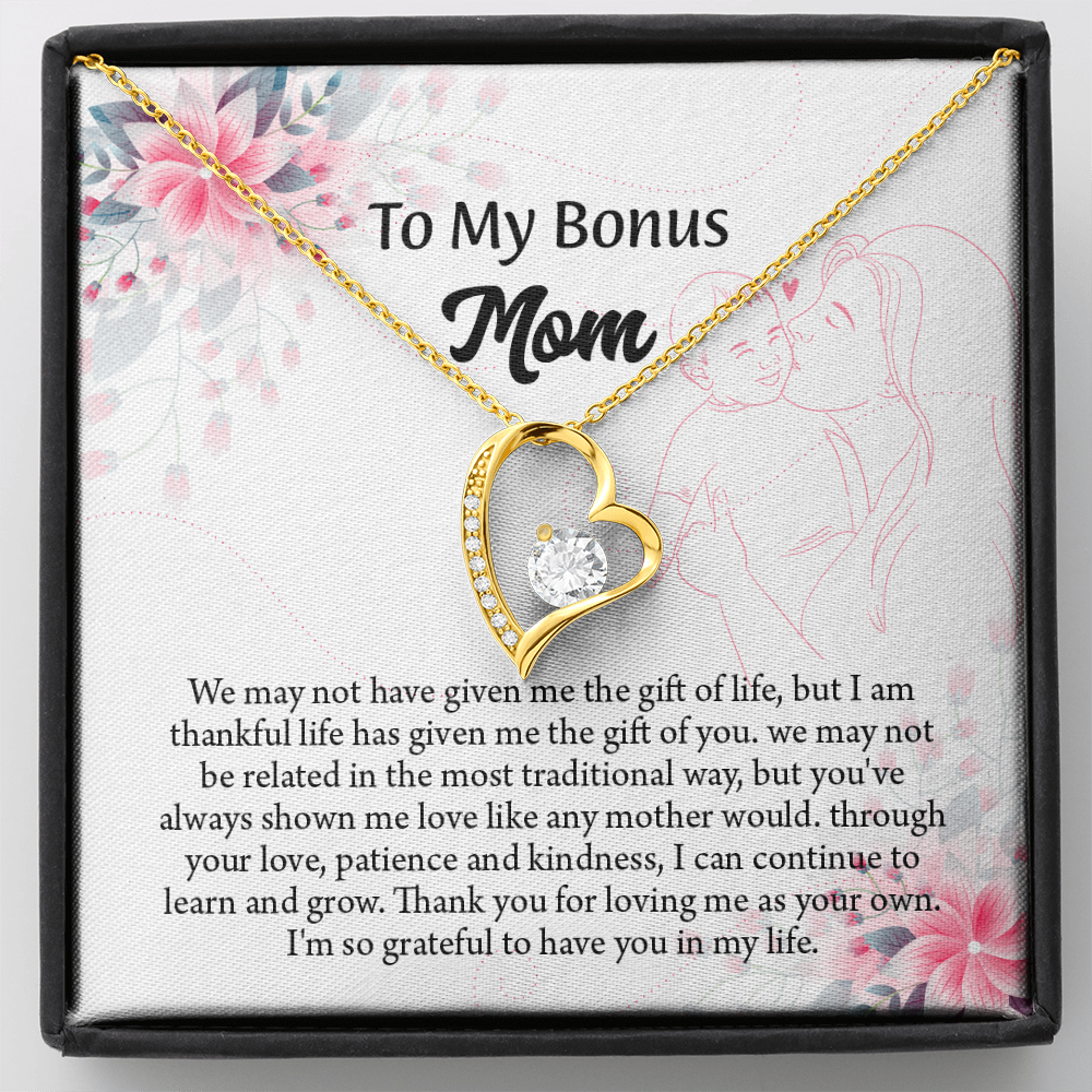 To My Bonus Mom Necklace, Stepmom Necklace, Mothers Day Necklace, Mom Appreciation Gift