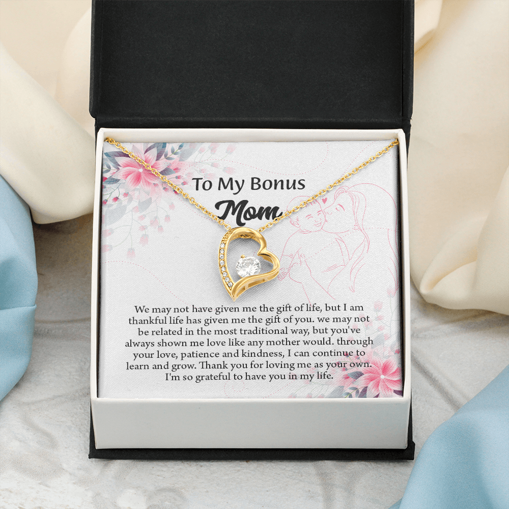 To My Bonus Mom Necklace, Stepmom Necklace, Mothers Day Necklace, Mom Appreciation Gift
