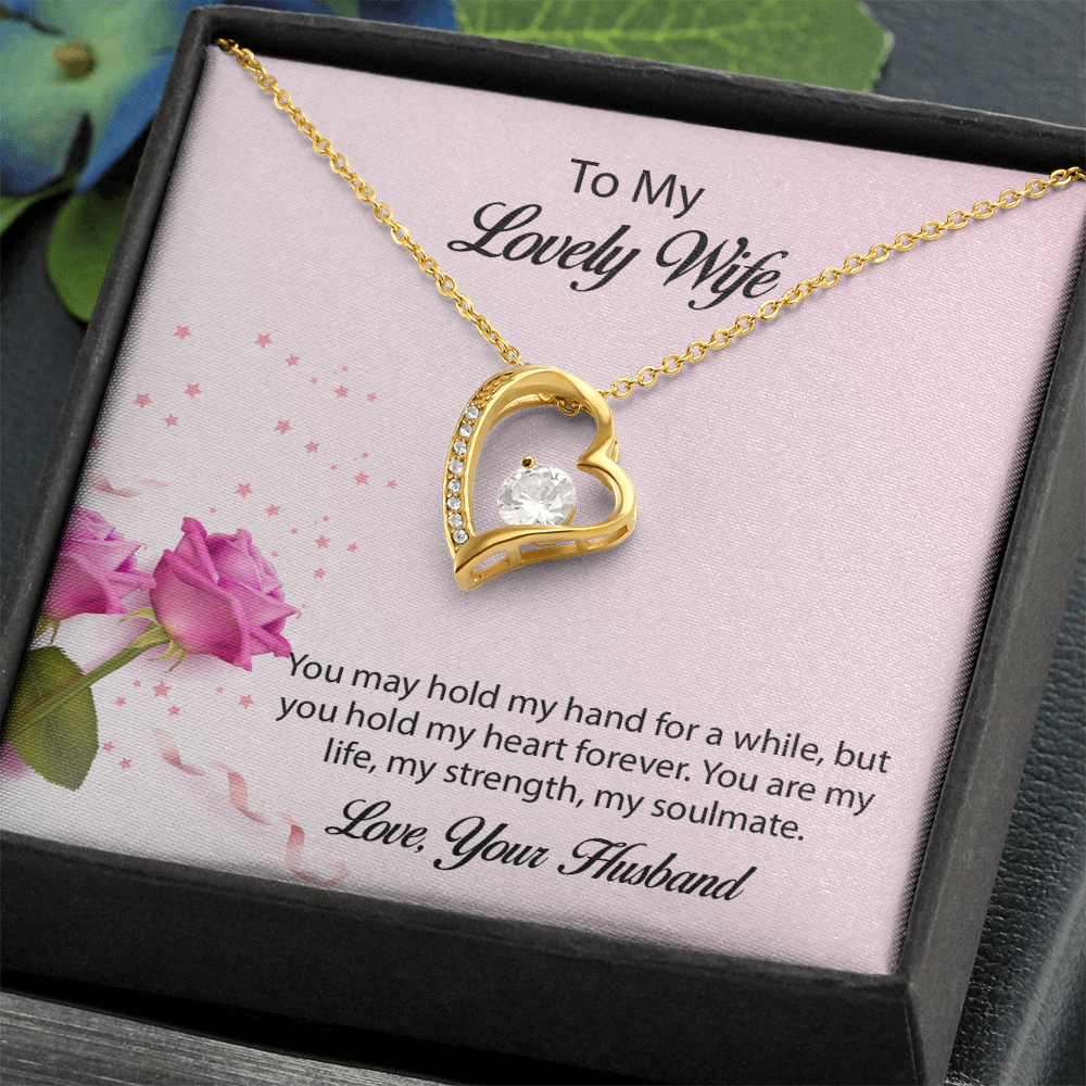 To My lovely Wife Forever Love Necklace, Wife Jewelry, Necklace For Wife, Anniversary Gift For Wife, Wife Birthday Gift, Mothers Day Gift for Wife