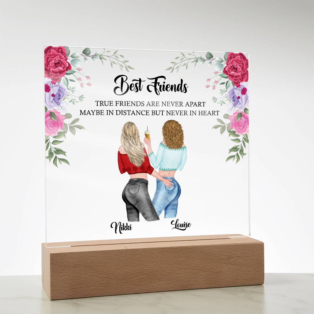 Best friend acrylic plaque, best friend birthday gift, friendship gift for her, sister, auntie, personalised gift for bestie, BFF gifts