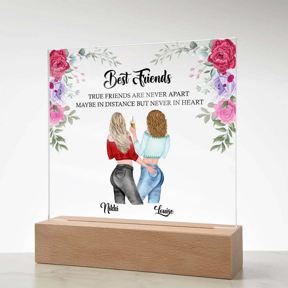 Best friend acrylic plaque, best friend birthday gift, friendship gift for her, sister, auntie, personalised gift for bestie, BFF gifts