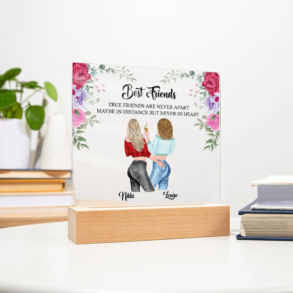 Best friend acrylic plaque, best friend birthday gift, friendship gift for her, sister, auntie, personalised gift for bestie, BFF gifts